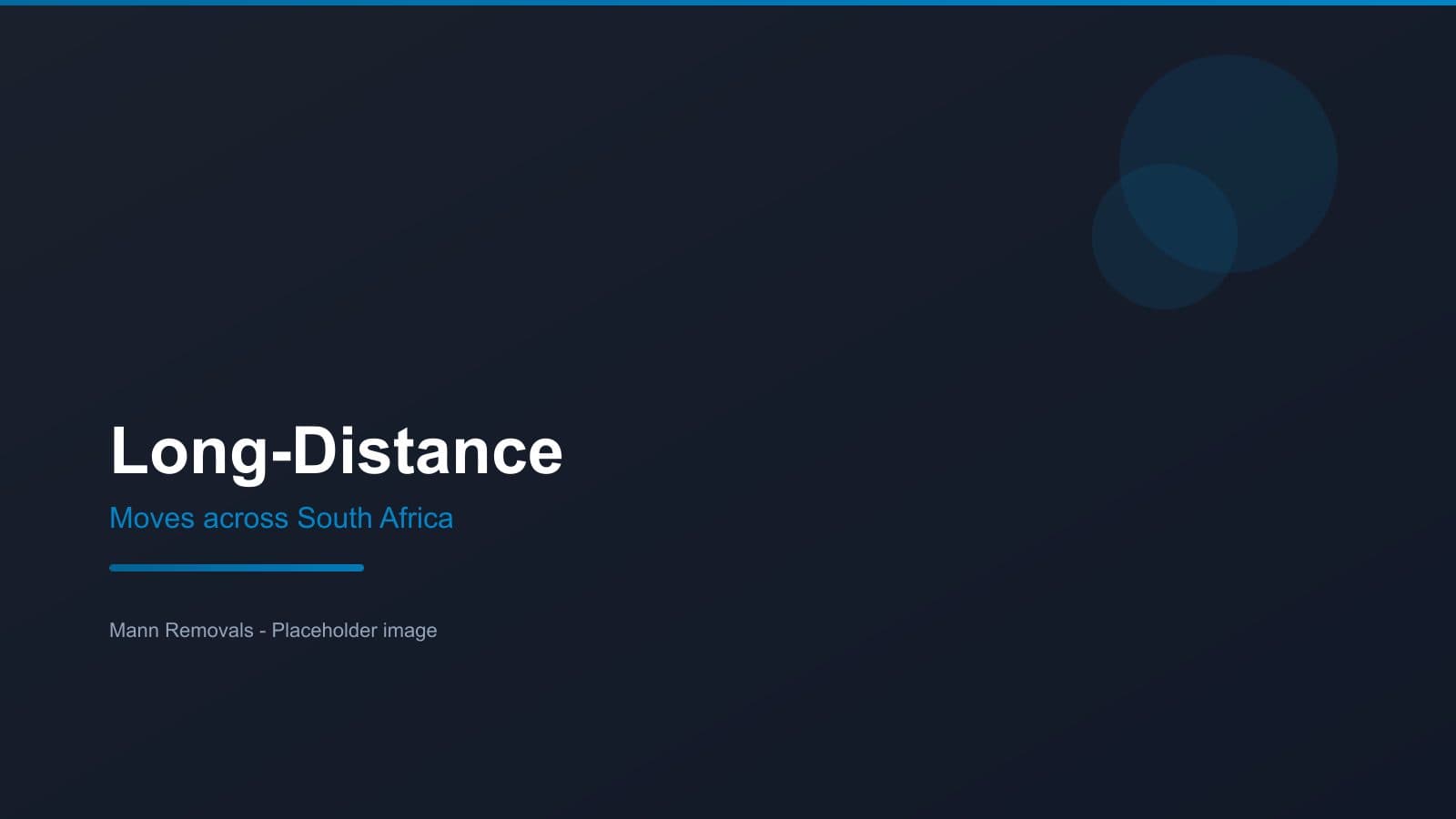 Long-Distance by Mann Removals in Johannesburg